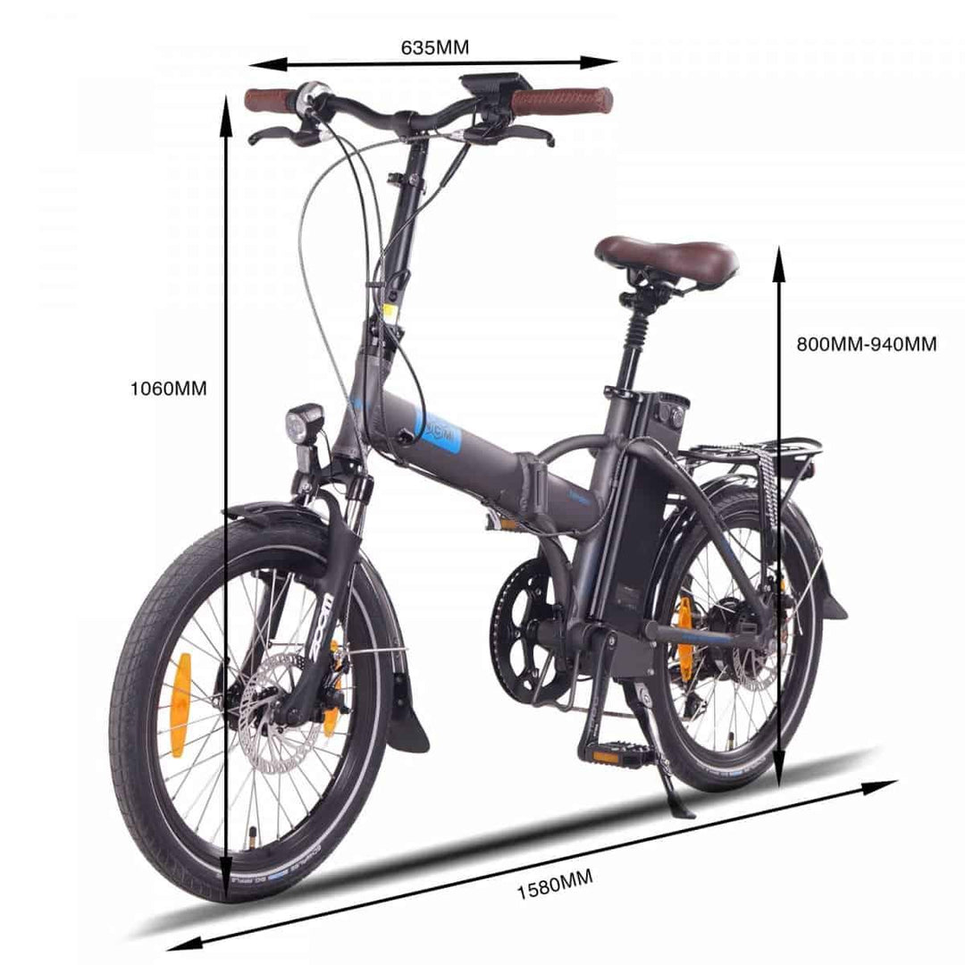 NCM London Folding E-Bike, 250W, 36V 15Ah 540Wh Battery