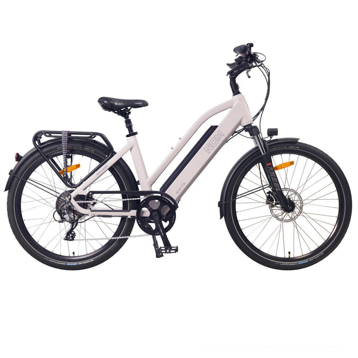 NCM T7s Step Thru Trekking Electric Bike Sand