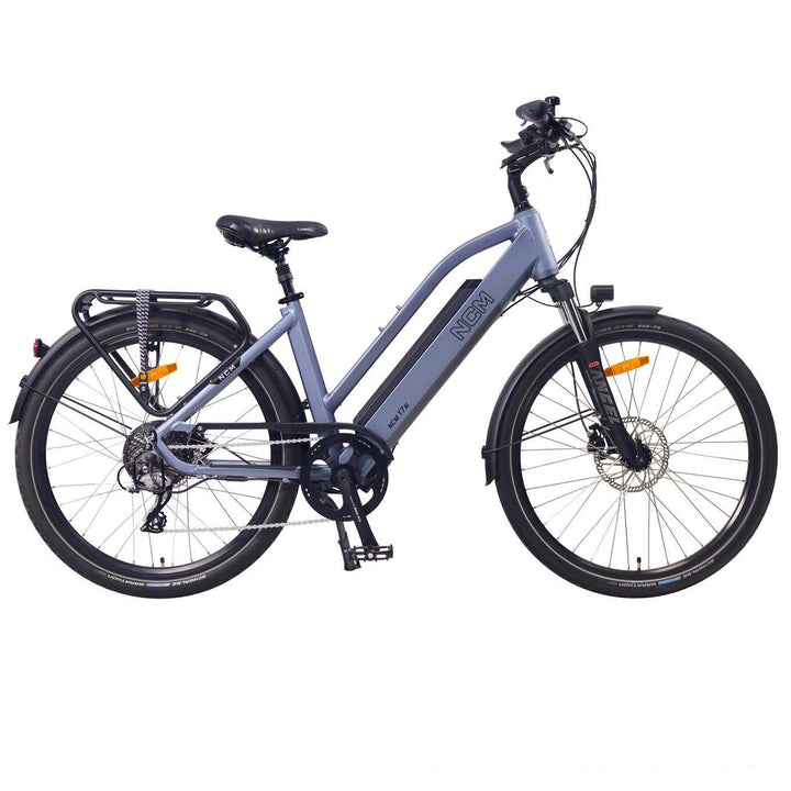 NCM T7s Step Thru Trekking Electric Bike Lavender Blue