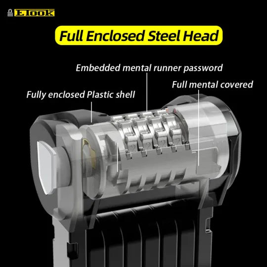ETOOK Ultra Folding Hardened Steel Code Lock 110cm