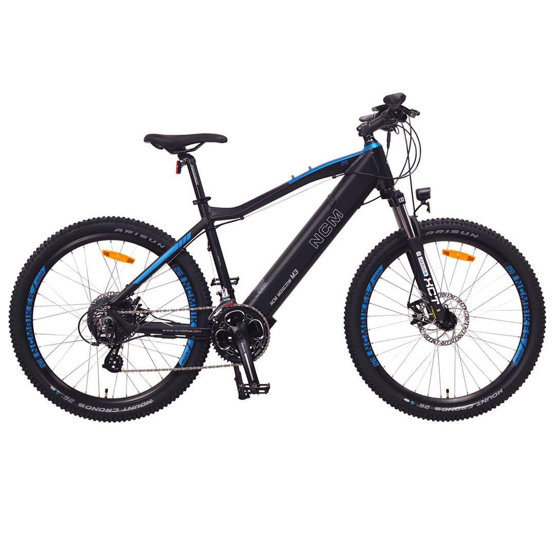 NCM Moscow M3 Electric Mountain Bike, E-Bike, 250W, E-MTB, 48V 12Ah, 576Wh Battery