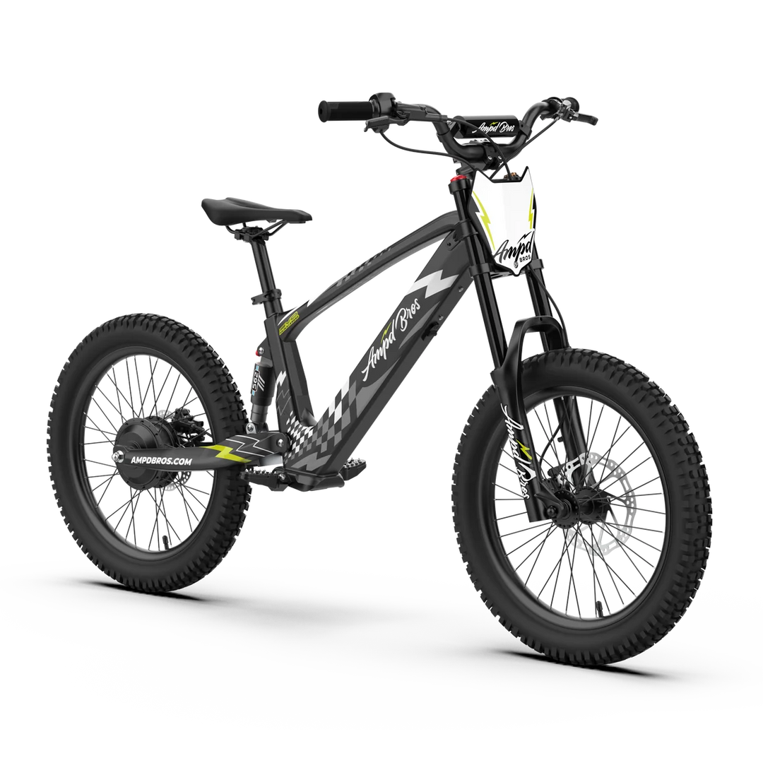 Ampd Bros - EVO Racing 20" Kids Electric Dirt Bike Black Off-Road