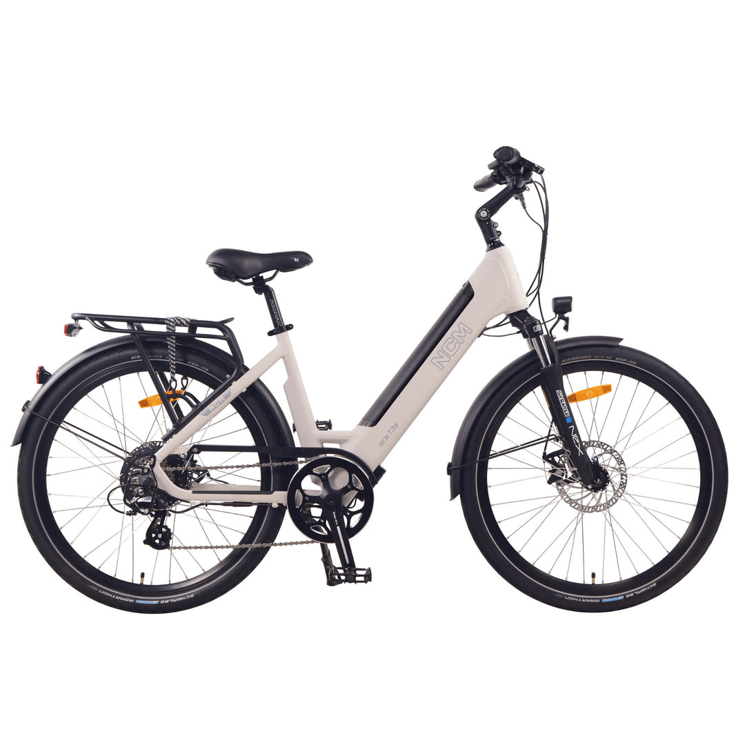 NCM Milano T3S Step Trekking E-Bike, City Electric Bike, 250W, 48V 12Ah 576Wh Battery - 26" Sand