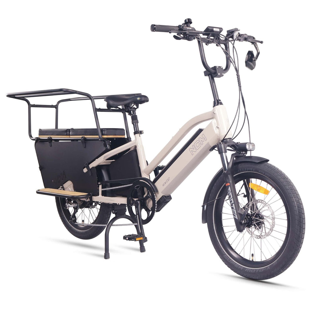 NCM CG7 Step Thru Cargo E-Bike, 250W, 48V 19Ah 912Wh Battery Sand