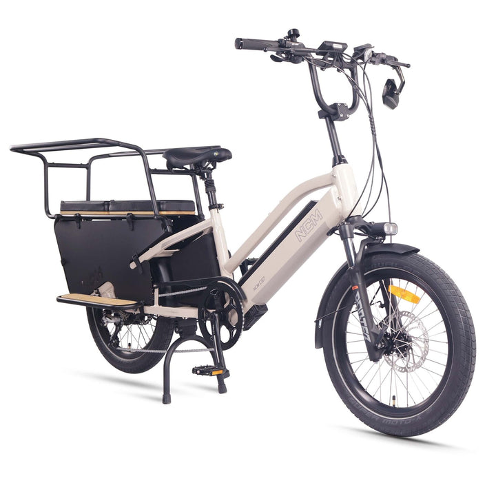 NCM CG7 Step Thru Cargo E-Bike, 250W, 48V 19Ah 912Wh Battery Sand