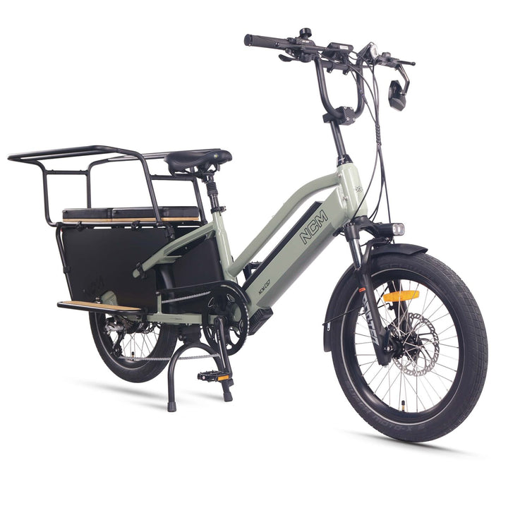 NCM CG7 Step Thru Cargo E-Bike, 250W, 48V 19Ah 912Wh Battery Sage Green