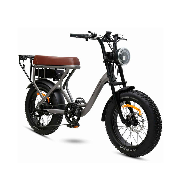 DiroDi Rover Retro Fat Tyre Electric Bike – Gen 3 (250W-48v) Silver Step Through