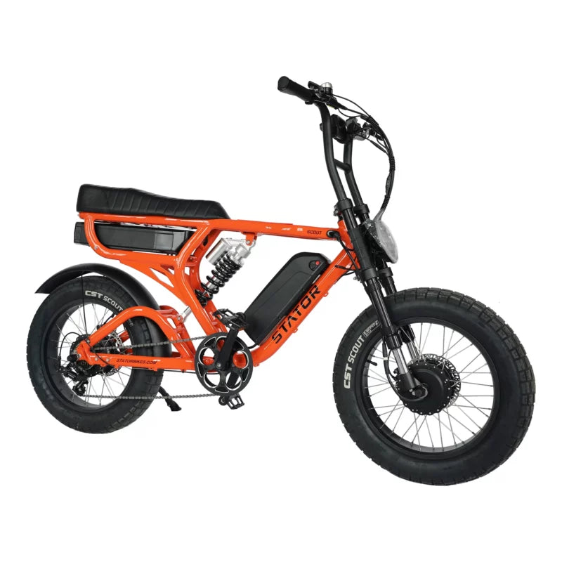 Stator Scout Pro X2 Electric Bike Red Orange