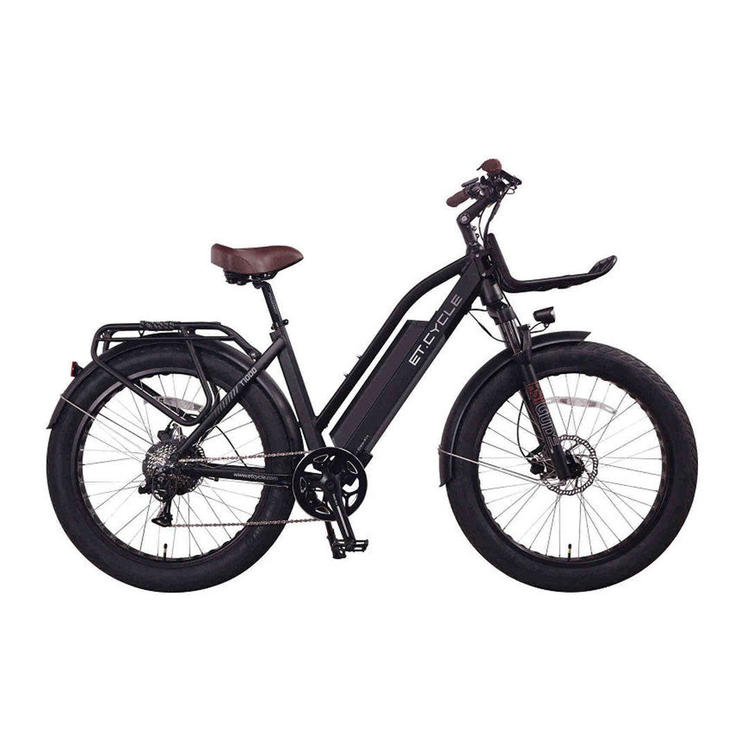 ET-Cycle T1000 Fat Trekking Step-thru E-Bike, Hydraulic Brakes, 48V 21Ah, 1008Wh